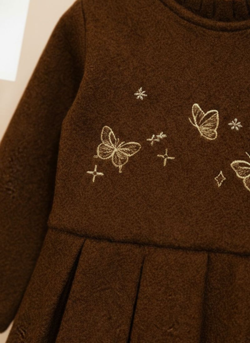 Cloud Fashion Brown Butterfly Dress - Image 3